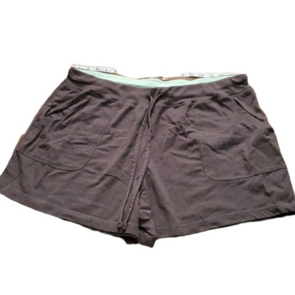 Just Be Shorts Womens Size 3X Gray Pull On Elastic Waist